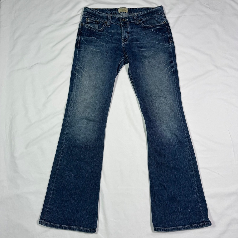 BKE Flare Bootcut Jeans Womens 29x31 1/2 Blue Denim Stretch Made Mexico